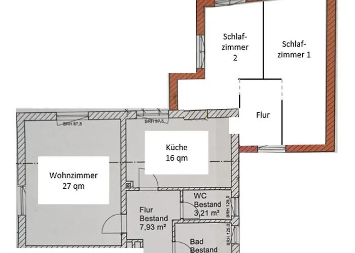 Grosszuegige 96 Qm Mit 2 Schlafzimmern Und Grossem Wohnzimmer *